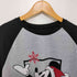 テーマパークキャラクター L/S ラグラン Tシャツ メンズ L/G