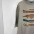 90-00s HARBORSIDE GRAPHICS 90S USA製 カヌー プリント クルーネック Tシャツ ボックスシルエット メンズ import:XL