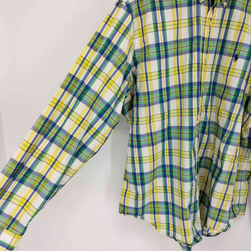 ラルフローレン RALPH LAUREN CLASSIC FIT ボタンダウン長袖チェックシャツ メンズ XXL