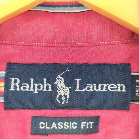 ラルフローレン RALPH LAUREN CLASSIC FIT ストライプ長袖シャツ メンズ import:L
