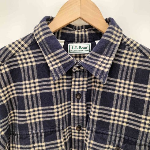 エルエルビーン L.L.Bean 90S メキシコ製 CHAMOIS CLOTH SHIRT シャモア クロス チェック シャツ メンズ import:XL