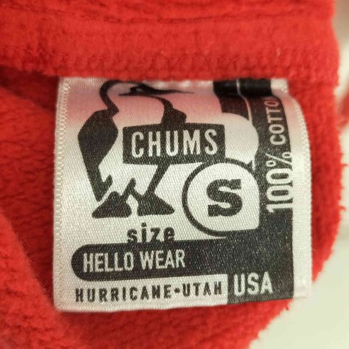 チャムス CHUMS 裏地フリース ロゴワッペン スナップT プルオーバー スウェット メンズ import:S