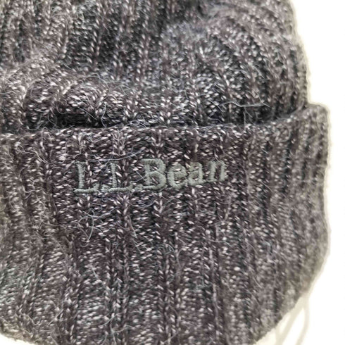 エルエルビーン L.L.Bean ロゴ刺繍 リブ編み ビーニー メンズ