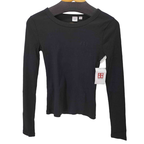 ギャップ Gap リブ クロップド クルーネックTシャツ レディース XS