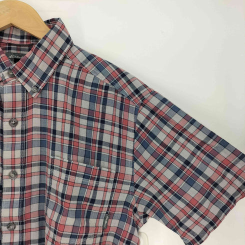 エディーバウアー Eddie Bauer チェック柄 コットン B.D S/S シャツ メンズ import:S