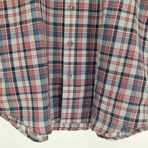 エディーバウアー Eddie Bauer チェック柄 コットン B.D S/S シャツ メンズ import:S