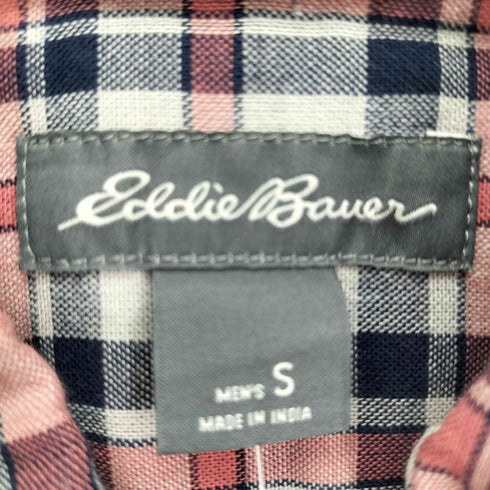 エディーバウアー Eddie Bauer チェック柄 コットン B.D S/S シャツ メンズ import:S