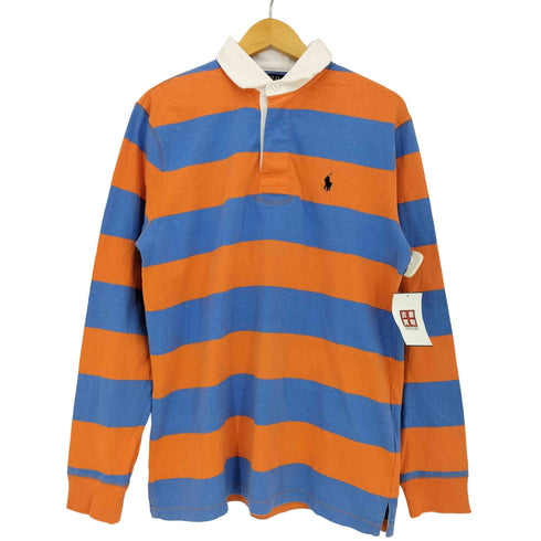 ポロラルフローレン POLO RALPH LAUREN CLASSIC FIT ポニー刺繍 ボーダー ラガーシャツ メンズ import:M