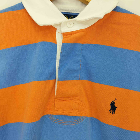 ポロラルフローレン POLO RALPH LAUREN CLASSIC FIT ポニー刺繍 ボーダー ラガーシャツ メンズ import:M
