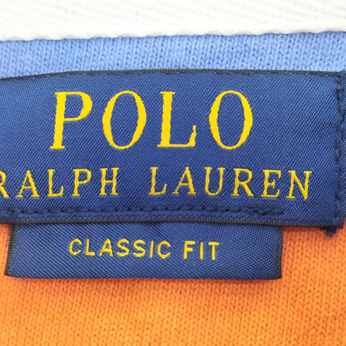 ポロラルフローレン POLO RALPH LAUREN CLASSIC FIT ポニー刺繍 ボーダー ラガーシャツ メンズ import:M