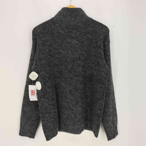 アルマーニコレツィオーニ ARMANI COLLEZIONI イタリア製 モへヤ混 ハイネック ハーフジップ ニット メンズ 48