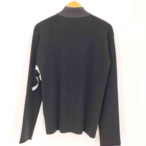 アルマーニコレツィオーニ ARMANI COLLEZIONI イタリア製 メリノウール ジップ ハイネック ニット メンズ 48