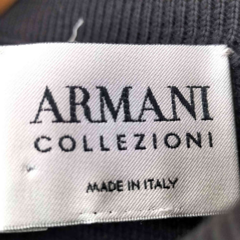 アルマーニコレツィオーニ ARMANI COLLEZIONI イタリア製 メリノウール ジップ ハイネック ニット メンズ 48