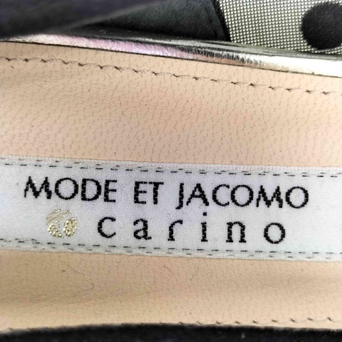 MODE ET JACOMO スエード切替 ドット柄シア―パンプス レディース JPN:23.5