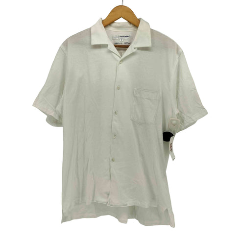 コムデギャルソンシャツ COMME des GARCONS SHIRT フランス製 ループカラー コットン S/S ポケット シャツ メンズ JPN:M