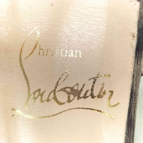 クリスチャンルブタン CHRISTIAN LOUBOUTIN レオパード柄ヒールストラップパンプス レディース 36 1/2
