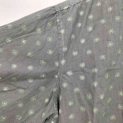コムデギャルソンシャツ COMME des GARCONS SHIRT フランス製 花柄 刺繍 S/S ポケット シャツ メンズ JPN:L