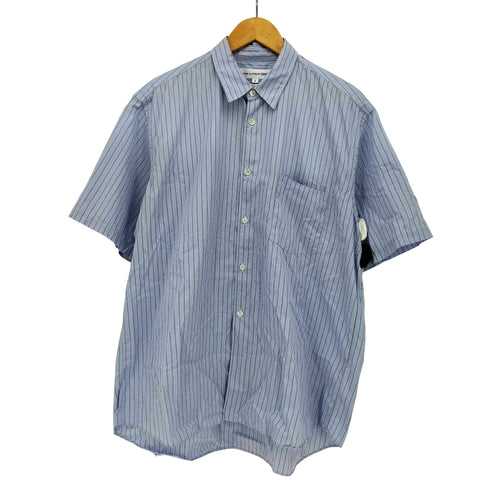 コムデギャルソンシャツ COMME des GARCONS SHIRT フランス製 マルチストライプ 半袖シャツ メンズ JPN:M
