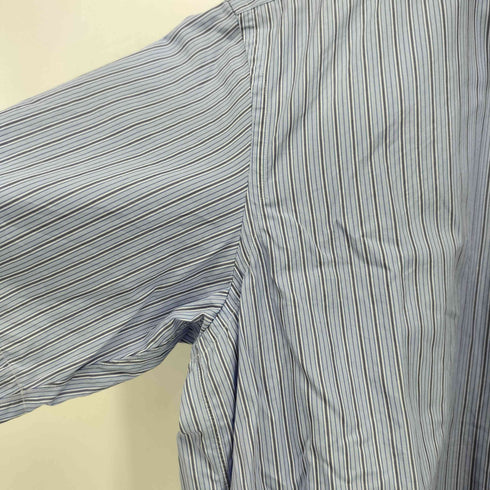コムデギャルソンシャツ COMME des GARCONS SHIRT フランス製 マルチストライプ 半袖シャツ メンズ JPN:M
