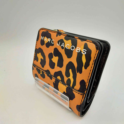 マークジェイコブス MARC JACOBS レオパード 柄 PVC コンパクト ウォレット レディース