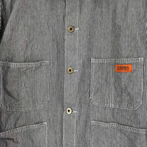ユニバーサルオーバーオール UNIVERSAL OVERALL ストライプカバーオール メンズ import:L