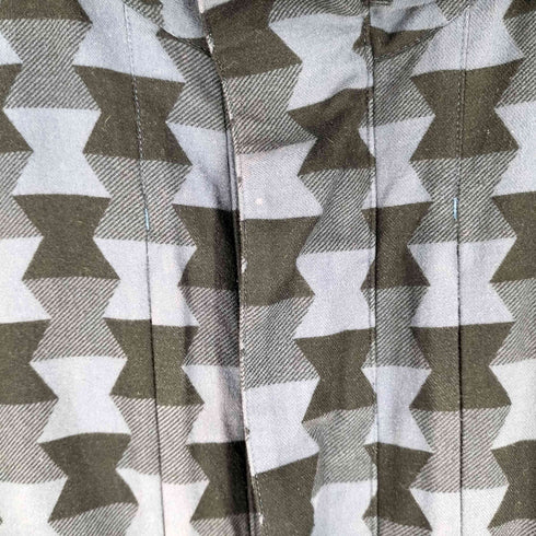 フェノメノン PHENOMENON 裏地クラゲ柄メッシュ 幾何学 フランネル マウンテンパーカー ジャケット メンズ import:XL
