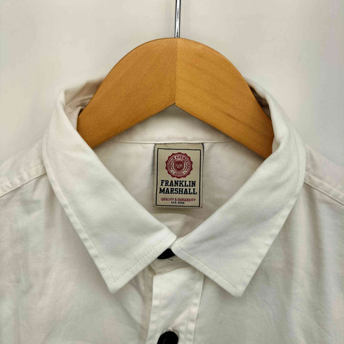 フランクリンマーシャル FRANKLIN&MARSHALL ロゴワッペン S/S ワークシャツ メンズ import:M