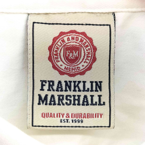 フランクリンマーシャル FRANKLIN&MARSHALL ロゴワッペン S/S ワークシャツ メンズ import:M