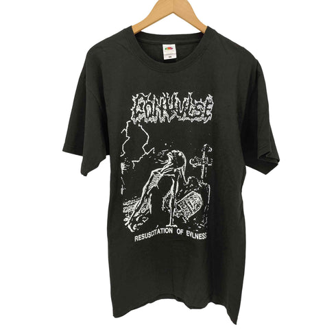 FRUIT OF THE LOOM メタルバンド グラフィック プリント Tシャツ メンズ import:L