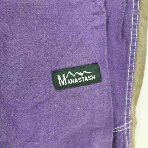 マナスタッシュ MANASTASH コットンリネン クレイジーパターン クロップドパンツ 七分丈 メンズ JPN:S