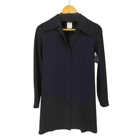 アニエスベー agnes b. PARIS L/S オープンカラーロングシャツ レディース JPN:0