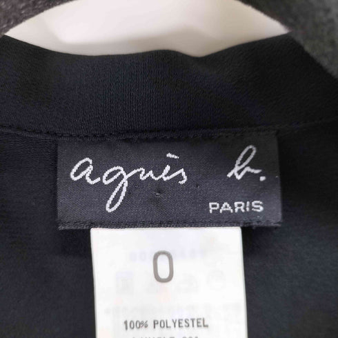 アニエスベー agnes b. PARIS L/S オープンカラーロングシャツ レディース JPN:0