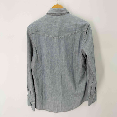 ギャップ Gap 00S L/S ヒッコリーウエスタンシャツ メンズ import:S