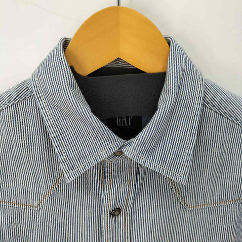ギャップ Gap 00S L/S ヒッコリーウエスタンシャツ メンズ import:S
