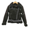 ザラ ZARA フェイクムートン ダブルライダース ジャケット レディース import:XS