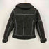ザラ ZARA フェイクムートン ダブルライダース ジャケット レディース import:XS