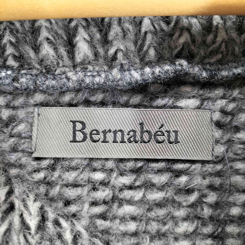 ベルナベウ BERNABEU ショールカラー プルオーバーニット メンズ US:38