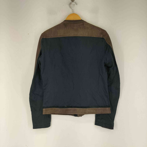 ダイエットブッチャースリムスキン DIET BUTCHER SLIM SKIN erosion レザー 切り替え ジャケット メンズ JPN:2
