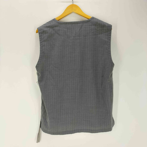 ベルナベウ BERNABEU ウールポリ ストライプベスト メンズ US:38