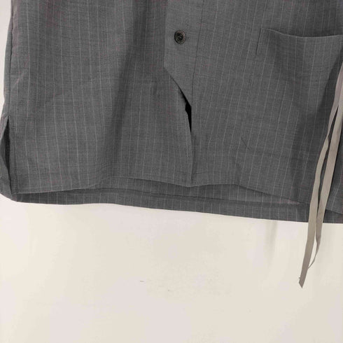 ベルナベウ BERNABEU ウールポリ ストライプベスト メンズ US:38