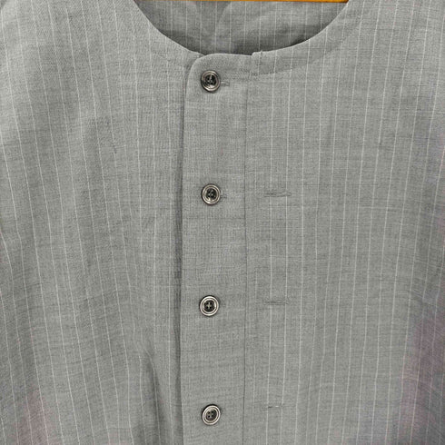 ベルナベウ BERNABEU ウールポリ ストライプベスト メンズ US:38