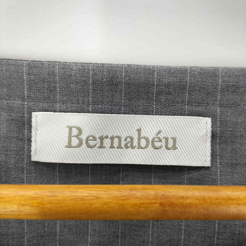 ベルナベウ BERNABEU ウールポリ ストライプベスト メンズ US:38