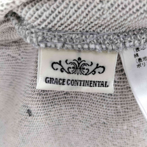 グレースコンチネンタル GRACE CONTINENTAL 花刺繍 スウェット レディース 36