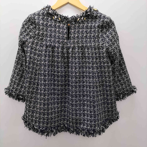 グレースコンチネンタル GRACE CONTINENTAL ツイード ビジュー トップス レディース 36