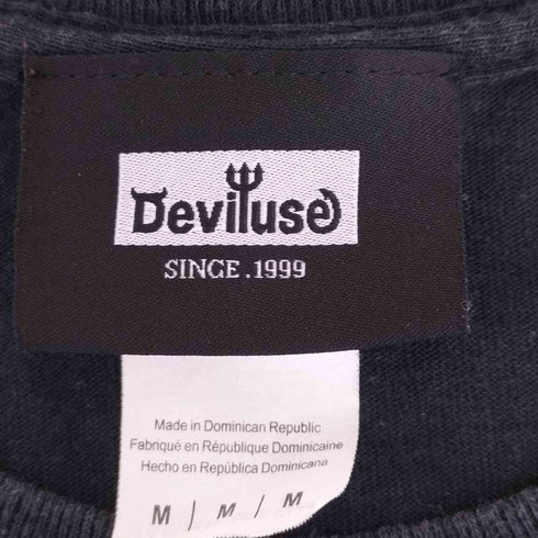 デビルユース Deviluse ロゴプリントTシャツ メンズ JPN:M