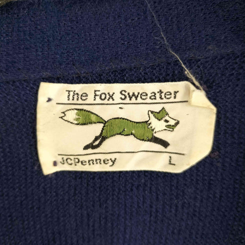 ジェーシーペニー JC Penney 80S FOXロゴ カーディガン メンズ import:L