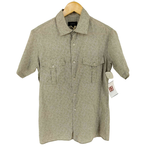 アーペーセー A.P.C. フランス製 2ポケットS/S柄シャツ メンズ JPN:1