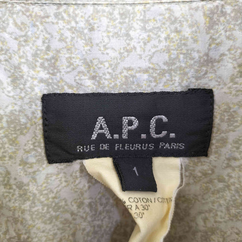 アーペーセー A.P.C. フランス製 2ポケットS/S柄シャツ メンズ JPN:1