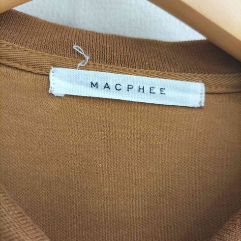 マカフィー MACPHEE レーヨンコットン混 半袖ポロシャツ ワンピース レディース FR:36