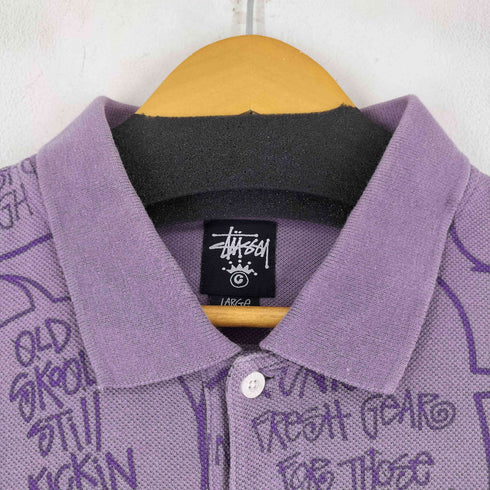 ステューシー Stussy グラフィック S/S ポロシャツ 吹き出し メンズ import:L